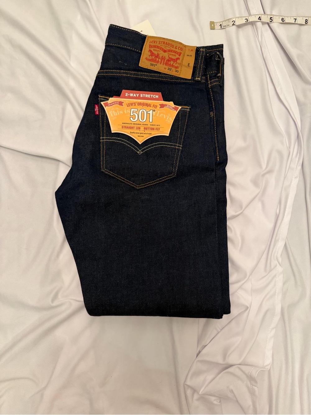 Levi's 501 Original Fit Straight Jeans in Dark Indigo
